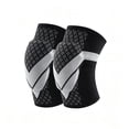 thumbnail image 3 of Kids Sports Knee Pads, Thick Padded Breathable Knee Sleeve Protector, Shock‑Absorbing Knee Guard for Basketball Running Cycling Outdoor Sports for Children(Grey,M), 3 of 6