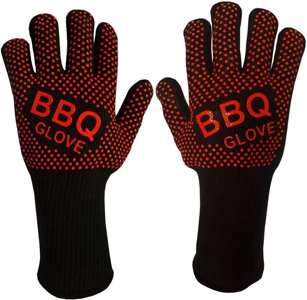 VlixIt BBQ Grill Oven Gloves Fireproof, Insulated Heat Resistant Mitt
