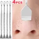 thumbnail image 4 of Aguja de acero inoxidable de doble cabezal para eliminar puntos negros de la nariz, raspar la cara, limpiar el acné, eliminar la piel muerta, 4 of 6