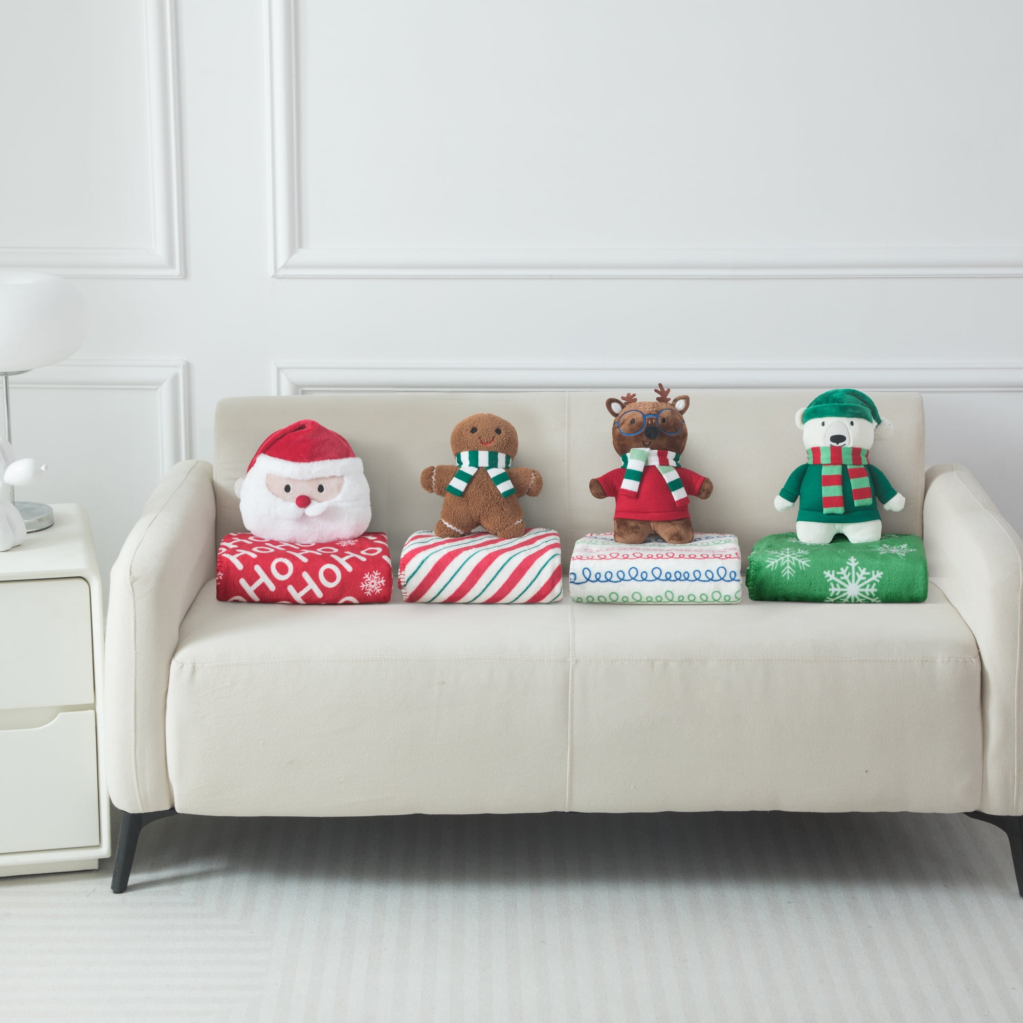 Ensemble de Coussin et Jeté Holiday Time