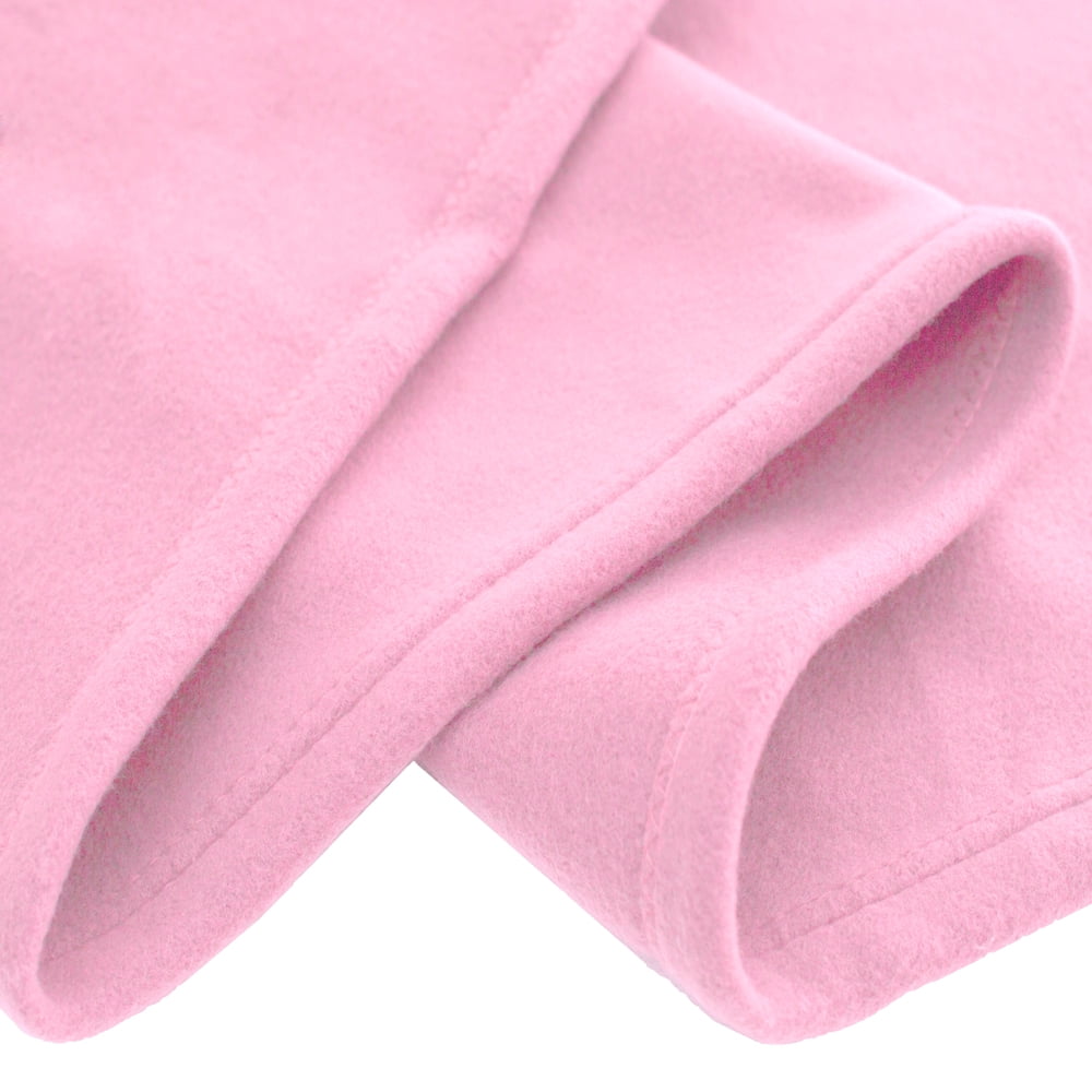 Bare Home Polar Fleece Cozy Bed Blanket - Hypoallergenic Premium Poly-Fiber Yarns, Thermal, Lightweight Blanket (King, Light Pink)