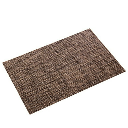 

6PCS Placemats Heat-Resistant Stain Resistant Anti-Skid Washable Table Mats Square PVC Placemats New.