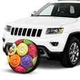 thumbnail image 2 of Kll Brightly Colored Cupcakes Tire Cover,Universal Wheel Tire Cover For Trailer, Rv, Suv, Truck,Camper And Many Vehicle,(15 Inch), 2 of 7