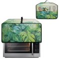 thumbnail image 2 of ZIATUBLES Monstera Print Toaster Oven Cover Dustproof Kitchen Small Appliance Cover with Top Handle and Side Pocket, Machine Washable, 18.5" x 14.5" x 9", 2 of 8