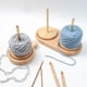 thumbnail image 3 of Soporte de madera para hilo, herramientas para tejer y hacer ganchillo para principiantes, soporte para carrete de hilo de coser, soporte para bobinadora de bolas de lana, 3 of 6