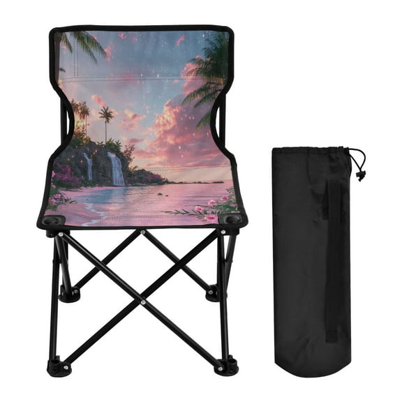 BZSMCE Camping Chairs Modern Sunset Serenity Pattern Folding chair