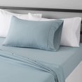 thumbnail image 1 of Lightweight Super Soft, Wrinkle-Free, Easy Care Microfiber 4-Piece Bed Sheet Set with 14-Inch Deep Pockets, Full, Bright White, Solid, 1 of 7