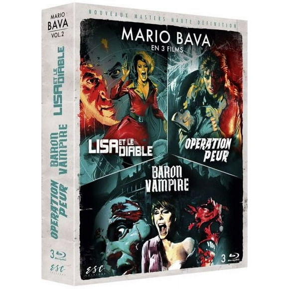 Mario Bava Collection ( Operazione paura / Gli orrori del castello di Norimberga / Lisa e il diavolo ) ( Kill, Baby... Kill! / Baron Blood / Lisa and the Devil ) [ Blu-Ray, Reg.A/B/C Import - France ]
