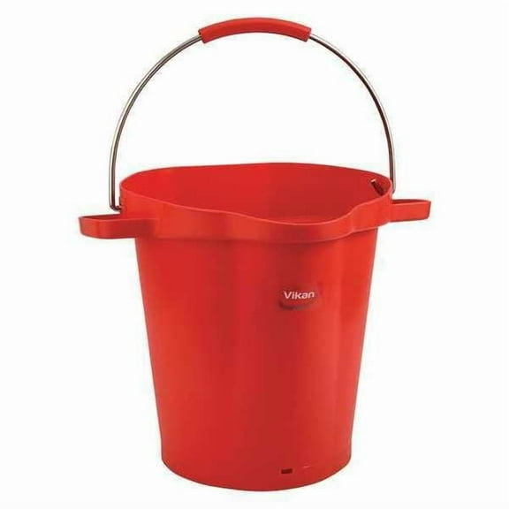 Vikan Hygienic Bucket,5 1/4 gal,Red 56924