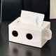 thumbnail image 5 of Cubierta de la Caja de Tejido Cubierta de la Caja de Tejido Rectangular Caja de Tejido de Estilo de Cajón de Expresión Creativa Adecuada para la Mesa de Vestir de la Oficina Del Coche, 5 of 6