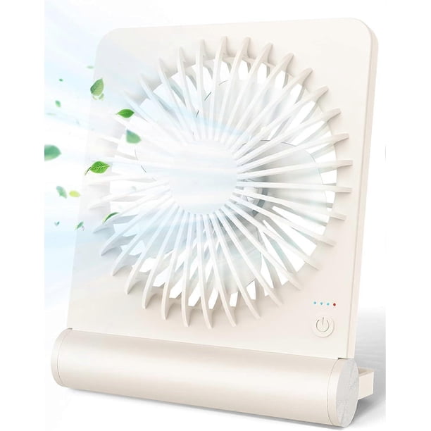 Desk Fan, Small But Powerful, Portable Fan Battery Operated, 220 Tilt Folding Ultra Quiet Person Mini Fan, Strong Wind, 3 Speed Adjustable For Home Of