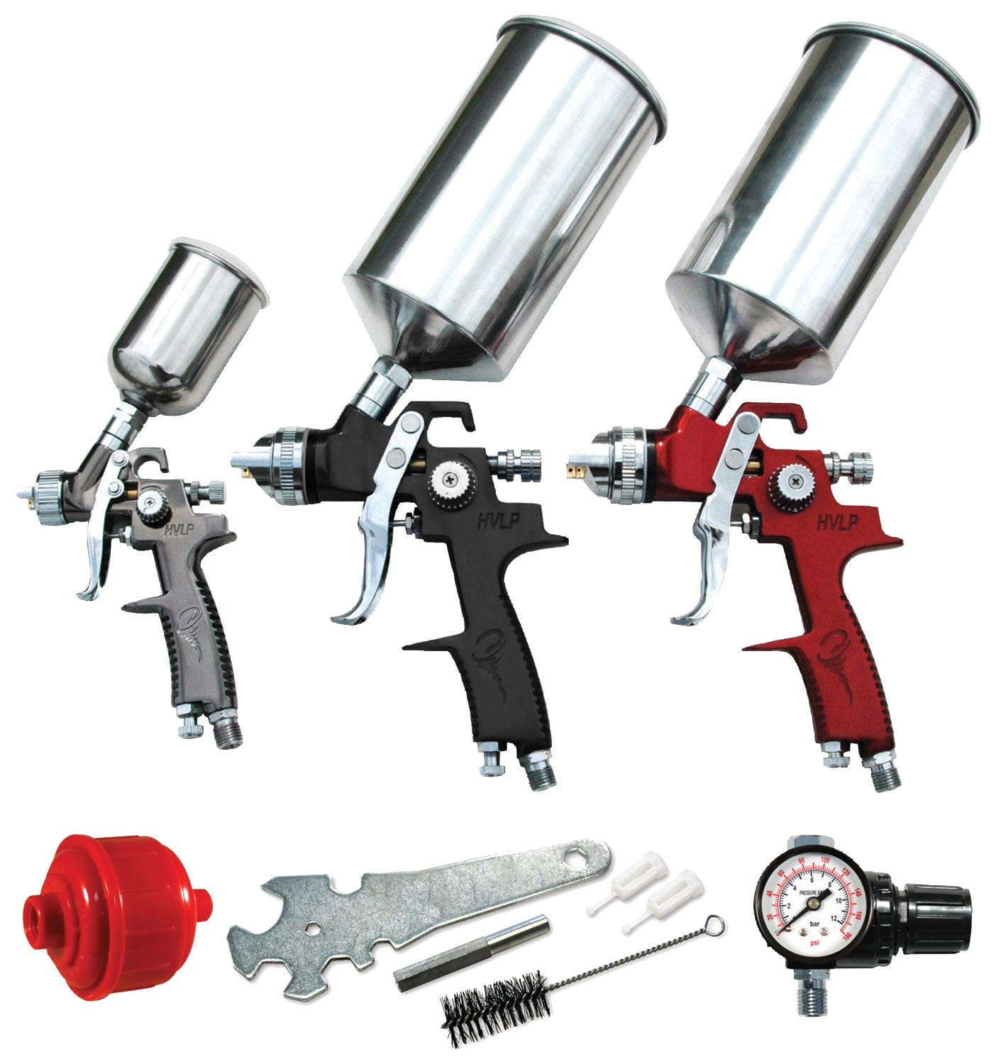 ATD 6900A 9Piece HVLP Spray Gun Set