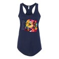 thumbnail image 2 of Wild Bobby Dean Russo A Dog Wags Its Tail With Its Heart Gratitude Pitbull Dog Lover Women Racerback Tank Top, Navy, Medium, 2 of 5
