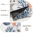 thumbnail image 6 of Blue Coral Coastal Area Rugs 8'x10', Washable Small Throw Rugs for Living Room Patio, Summer Beach Starfish Nautical Indoor Outdoor Rug Non-Slip Low Pile Carpet Runner Reversible Floor Mats, 6 of 8