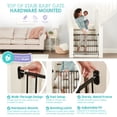 thumbnail image 4 of Regalo Extra Wide 2-in-1 Metal Stairway & Hallway Baby Safety Gate with Mounting Kit, Ages 6–24 Months, Black, 4 of 10