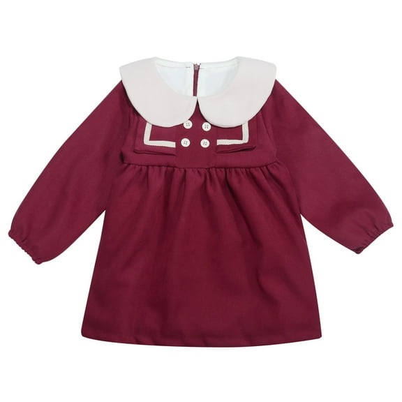 Sngxgn Girls' Sleeveless Party Dress, Fit and Flare Silhouette, Round Neckline & Back Zip Closure(Red,110)