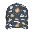 thumbnail image 3 of Lsque Cartoon Animals Printed Trucker Hat - Baseball Cap for Men Women - Breathable Mesh Side, Adjustable Fit - for Casual Wear, 3 of 7
