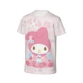 thumbnail image 3 of Boys Girls Kuromi And My Melody Shirt Graphic T-Shirt Crewneck Short Sleeve 3d Colorful Tops Tees, 3 of 6