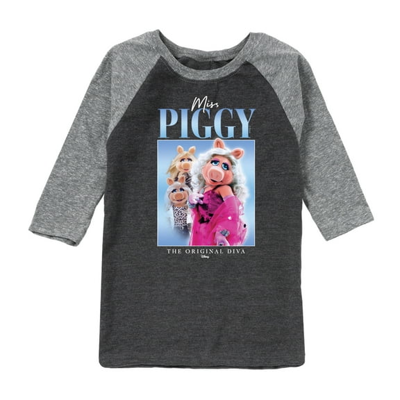 Muppets - Miss Piggy Original Diva - Toddler And Youth Raglan Graphic T-Shirt