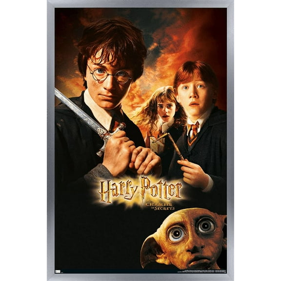 Harry Potter and the Chamber of Secrets - Sword One Sheet Wall Poster, 22.375" x 34", Framed
