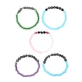 thumbnail image 4 of Multi-colored Stretch Concert Friendship Bracelets, 5 Pieces, 4 of 5