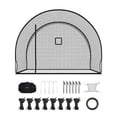 thumbnail image 4 of VEVOR Baseball Batting Cage, 12.0 x 10.2 x 7.6 FT Freestanding Portable Batting Cage, Hitting Cages with 4-Ply Knotless Polyester & Pitching Machine Opening, Battings Cages Netting for Outdoor, 4 of 9