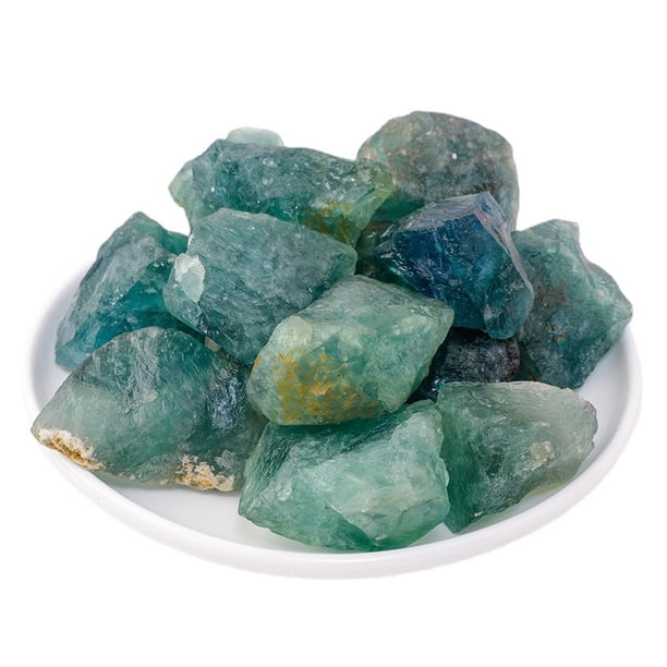 Xiao Hua Piedra cruda de fluorita verde natural de 200 g, piedra de expansión de 1-2 cm, piedra aromática, piedra de desmagnetización de partículas grandes, piedra triturada, adorno decorativo DIY
