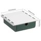 thumbnail image 2 of Cajón Caja De Almacenamiento Organizador De Tiro Oculto A Prueba De Polvo Perforación Libre Escritorio Parte Inferior Colgando Misceláneas Ocultas Caja De Clasificación Gabinete Soporte Pegado Vogacara HA026384-02, 2 of 7
