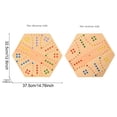 thumbnail image 4 of Wooden Tabletop Pinball Game Board for Kids Children Family Entertainment Parent Child Interactive Educational Toy Light Yellow One Size, 4 of 9