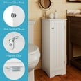 thumbnail image 6 of RiverRidge Ashland 1-Door Slim Bathroom and Laundry Storage Cabinet with Shelves - White, 6 of 11