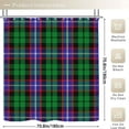 thumbnail image 2 of Tartan Plaid Waterproof Polyester Shower Curtain Heavy-Duty Blackout Fabric, Machine Washable, Decorative for Tub & Shower 70.8×70.8Inch (180×180cm), 2 of 5