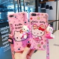 thumbnail image 5 of Funda de teléfono Hello Kitty con cuerda de soporte, carcasa para iPhone 6, 6s, 7, 8, X, Xs, Max, XR, 11, 12, 13, 14, 15 Pro, SE Max, 5 of 5