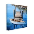 thumbnail image 4 of Stupell Industries Boat & Dock Painting Landscape Painting Gallery Wrapped Canvas Art Print Wall Art, 36 x 36, 4 of 8