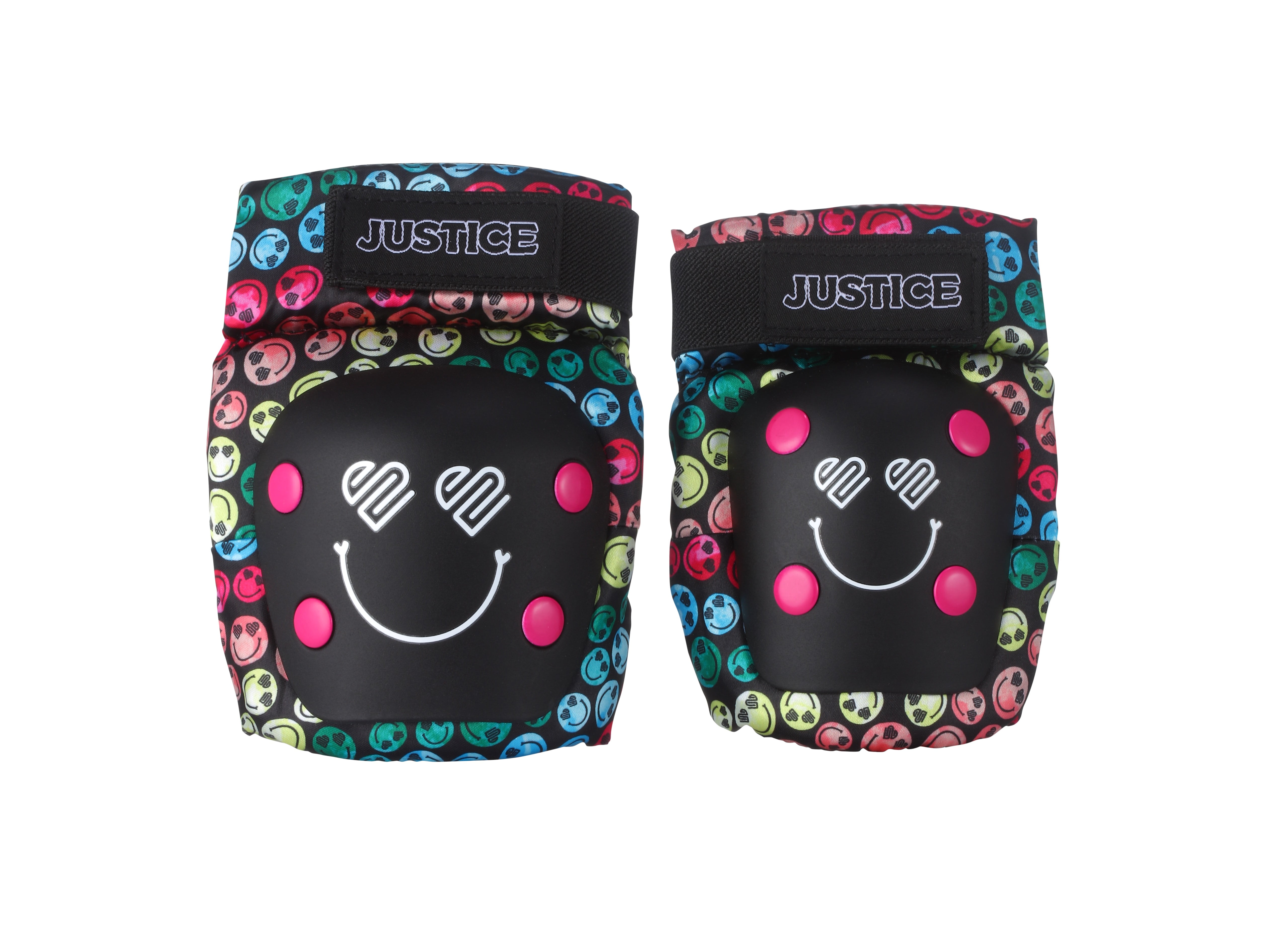 Justice Rainbow Knee Pads and Elbow Pads, Skateboard