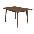 thumbnail image 1 of Allora Contemporary Modern 47" Rectangular Solid Wood Dining Table in Brown, 1 of 5