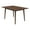 Walnut, variant on Pemberly Row Mid-Century Modern 47" Rectangular Solid Wood Dining Table in Brown