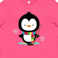 thumbnail image 4 of Inktastic Hockey Christmas Penguin Youth T-Shirt, 4 of 5