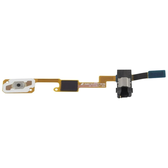 Samsung Galaxy J3 Prime SM J327W Home Button With Flex Cable Replacement - Black