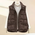 thumbnail image 4 of Gaexia Vest for Women Dressy,Elegant Quilted Sleeveless Outerwear Vest With Notched Collar and Front Pockets for Women Winter Casual Fashion, 4 of 5