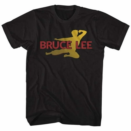Bruce Lee Icons Flying Oval Adult Short Sleeve T