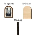 thumbnail image 5 of Fiaya Women Halloween Ghost Wooden Double-Layer Decorative Sign Arch Door Frame for Tabletop Wall Hanging Vintage Rustic Ornament Style D, 5 of 5