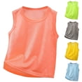 thumbnail image 3 of Ticikt Ice Silk Workout Tank Tops for Boys Cool-Dry Sleeveless Loose Fit Yoga Running Shirts Athletic,Color:Red,Size:9-12 Months, 3 of 4