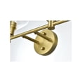 thumbnail image 5 of Living District Gene 4 Light Satin Gold And Clear Glass Wall Sconce, 5 of 8