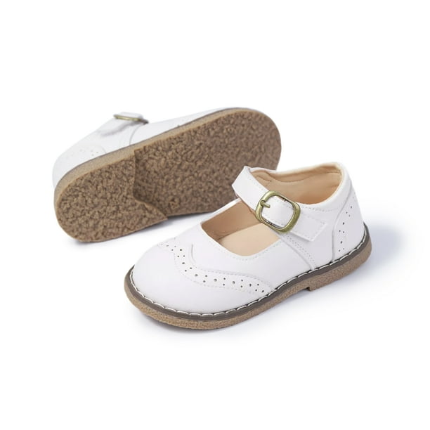 Meckior Toddler Girls Dress Shoes Little Girls Mary Jane Soft Sole