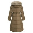 thumbnail image 4 of Vedolay Women's Coat Casual Open Front Knitted Coat with Pockets Khaki,L, 4 of 5