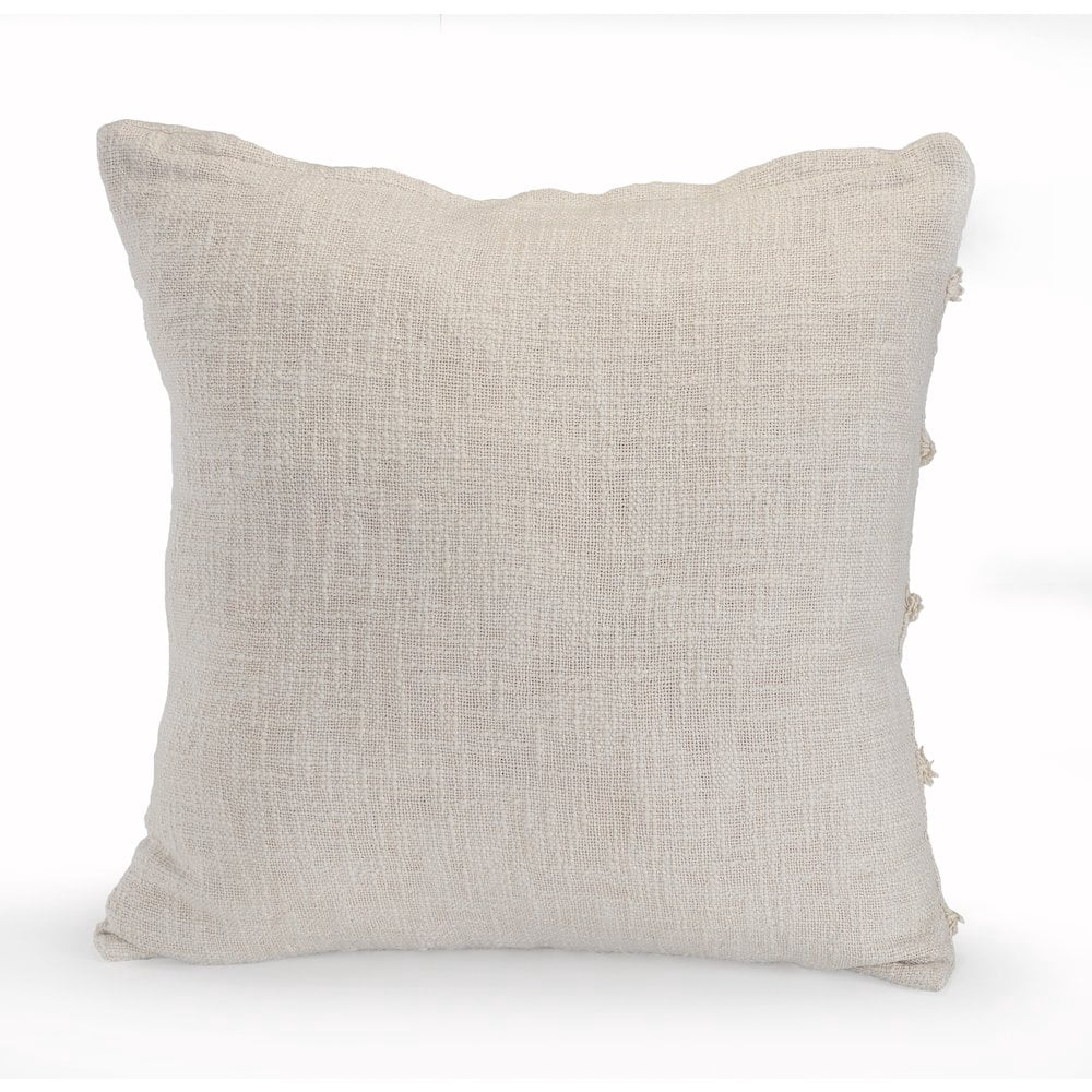 LR Home Ox Bay Birch Solid All-Natural Cotton Square 2 Piece Pillow Cover Set
