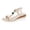 Beige, variant on Women's Boho Floral Braided Wedge Sandals Bead Rhinestone T-Strap Elastic Ankle Strap Jute Espadrille Beach Shoes
