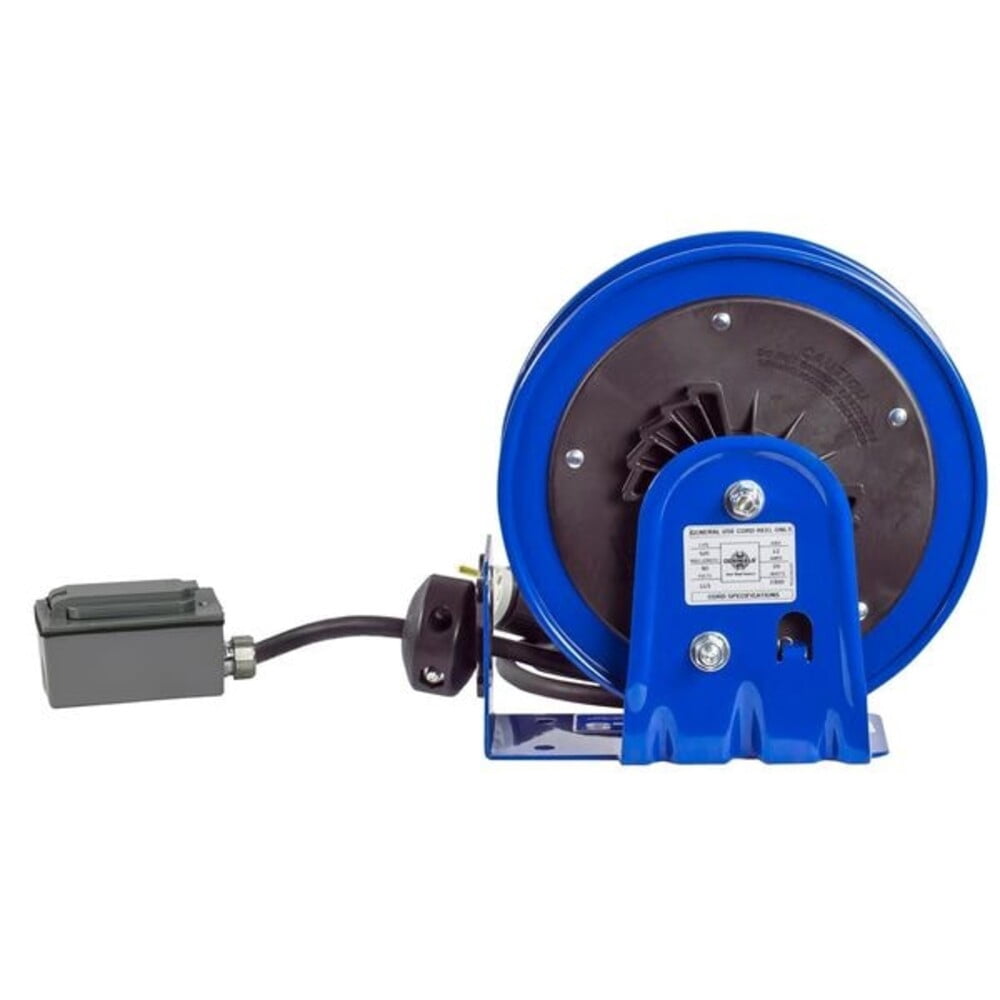 Coxreels Compact Spring Driven Cord Reel Duplex Gfic Rec 12Ga X 30'