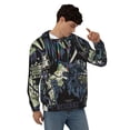 thumbnail image 4 of Beetlejuice Men's Hoodie With Color Drawstrings Sweatshirt Hooded Pullover Print Winter Coat Jacket Large, 4 of 9