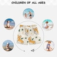 thumbnail image 6 of Cartoon Dogs Daisies Leaves Swim Trunks Board Shorts Beach Pants Bathing Bottoms XS, 6 of 8